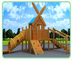Thiết bị chơi ngoài trời bằng gỗ dành cho trẻ em phiêu lưu